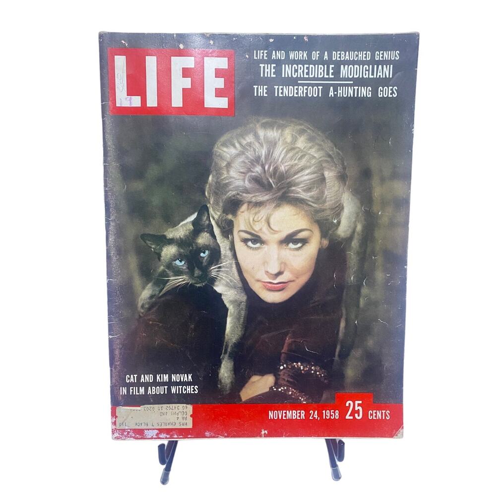 LIFE Magazine November 24 1958 Kim Novak Cover Vintage